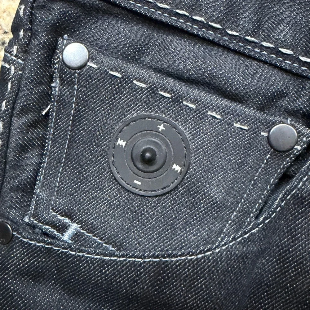 Levis Redwire DLX Mens Dark Wash Denim iPod Control Jeans 28x22 ws